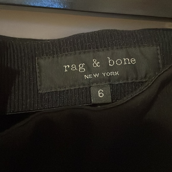 Rag & Bone Black Simone Lace-Up Cuff High Rise Skinny Cropped Pants - Picture 2 of 8